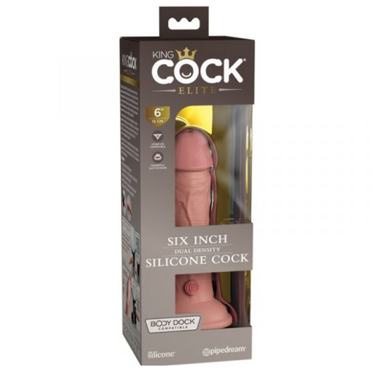 King Cock Elite 6” Silicone Cock Light