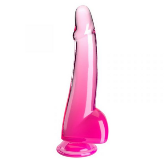 King Cock 10” with Balls Pink