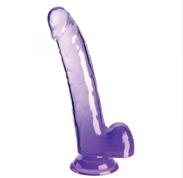 King Cock 9” with Balls Purple