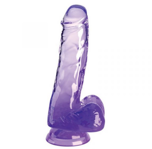 King Cock 6” with Balls Purple