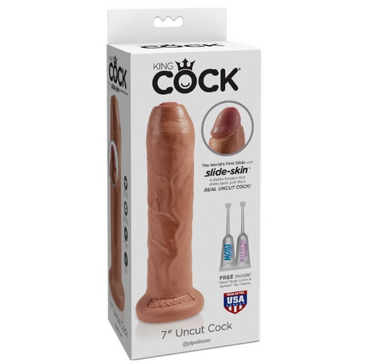 King Cock 7‘' Uncut Tan