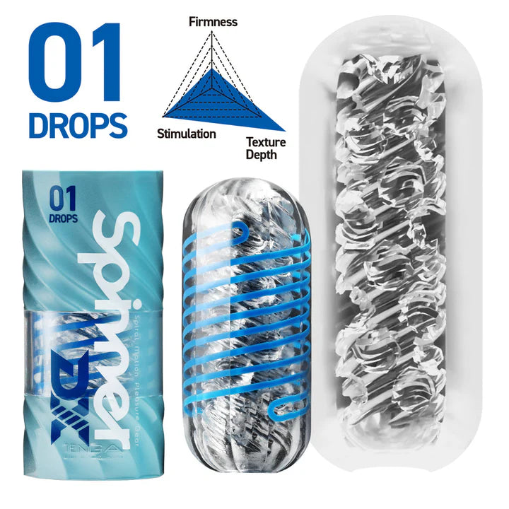TENGA SPINNER DX 01 masturbator with spiral texture