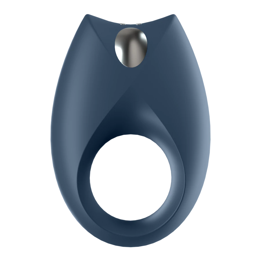 Satisfyer Royal One blue vibrating cock ring with clitoral stimulator and app control – waterproof couples toy