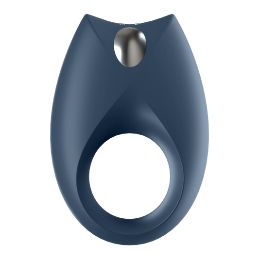 Satisfyer Royal One blue vibrating cock ring with clitoral stimulator and app control – waterproof couples toy