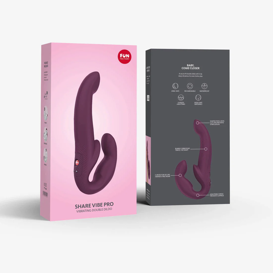 Fun Factory Share Vibe Pro – strapless double vibrator for couples