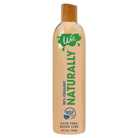Wet Naturally Organic Aloe Vera Lubricant - 1 oz / 4 oz