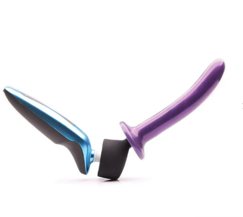 Convertible attachment shown with stem dimensions and ergonomic design