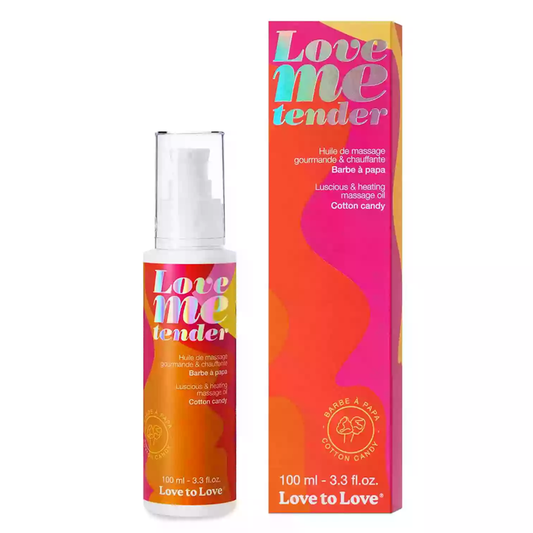 LOVE ME TENDER - MASSAGE OIL - COTTON CANDY 100ML / 3.3FL.OZ.