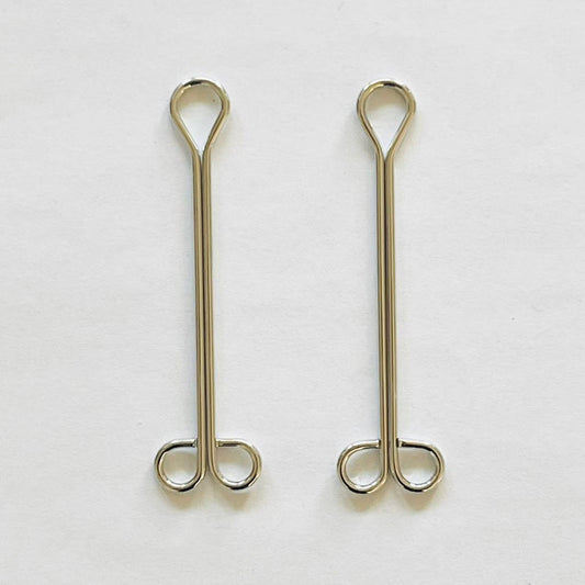 Minimalist Silver Nipple Clamps - Elegant Stainless Steel Pressure
