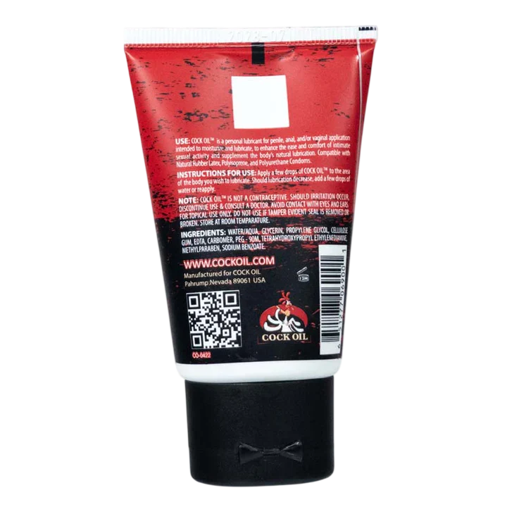 2 Packs Cock Oil Water-Based Lubricant – Squeeze Tube (2 oz)