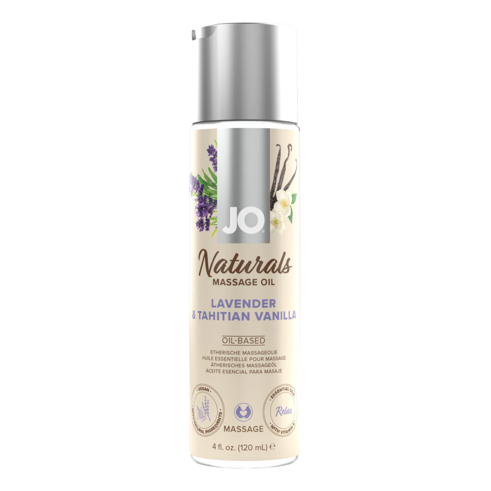 System JO Naturals Massage Oil Lavender Tahitian Vanilla - 4 oz