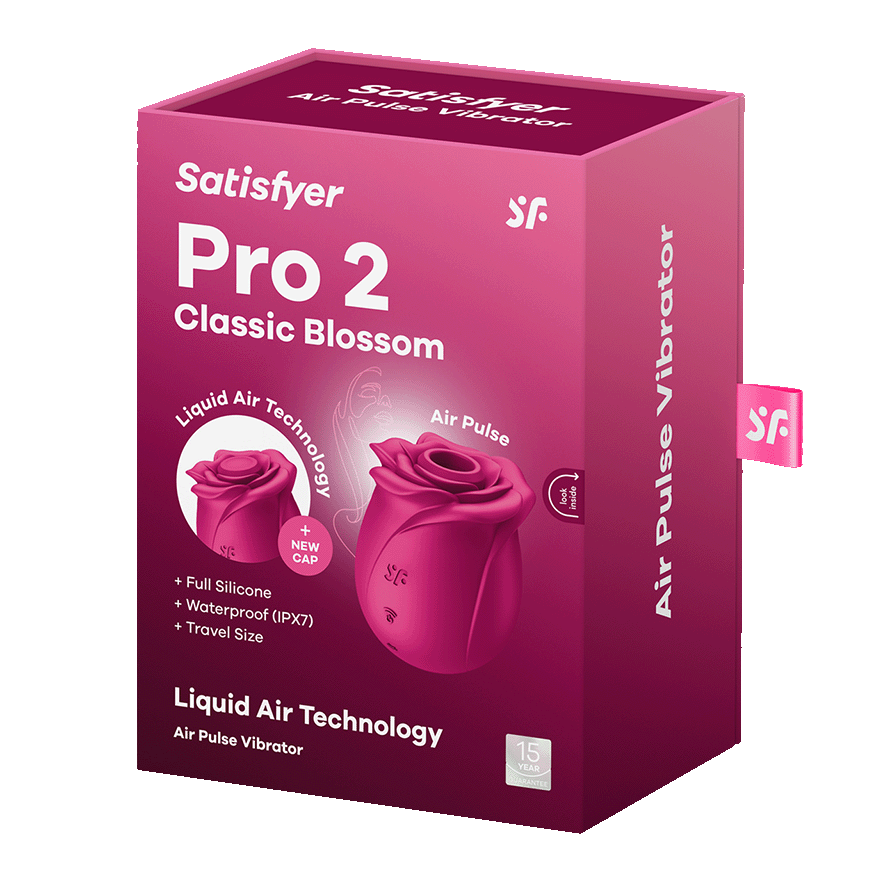 Satisfyer Pro 2 Classic Blossom – rose-style clitoral air pulse vibrator
