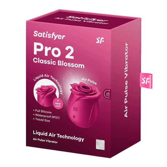 Satisfyer Pro 2 Classic Blossom – rose-style clitoral air pulse vibrator