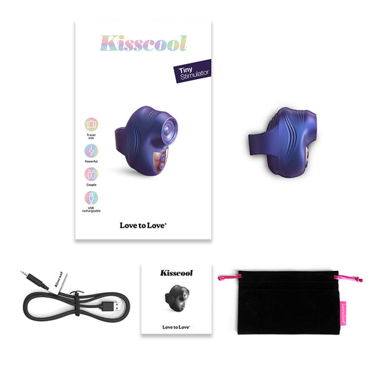 Love to Love Kisscool Tiny Stimulator - Indigo