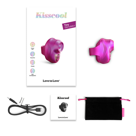 Love to Love Kisscool Tiny Stimulator - Berry
