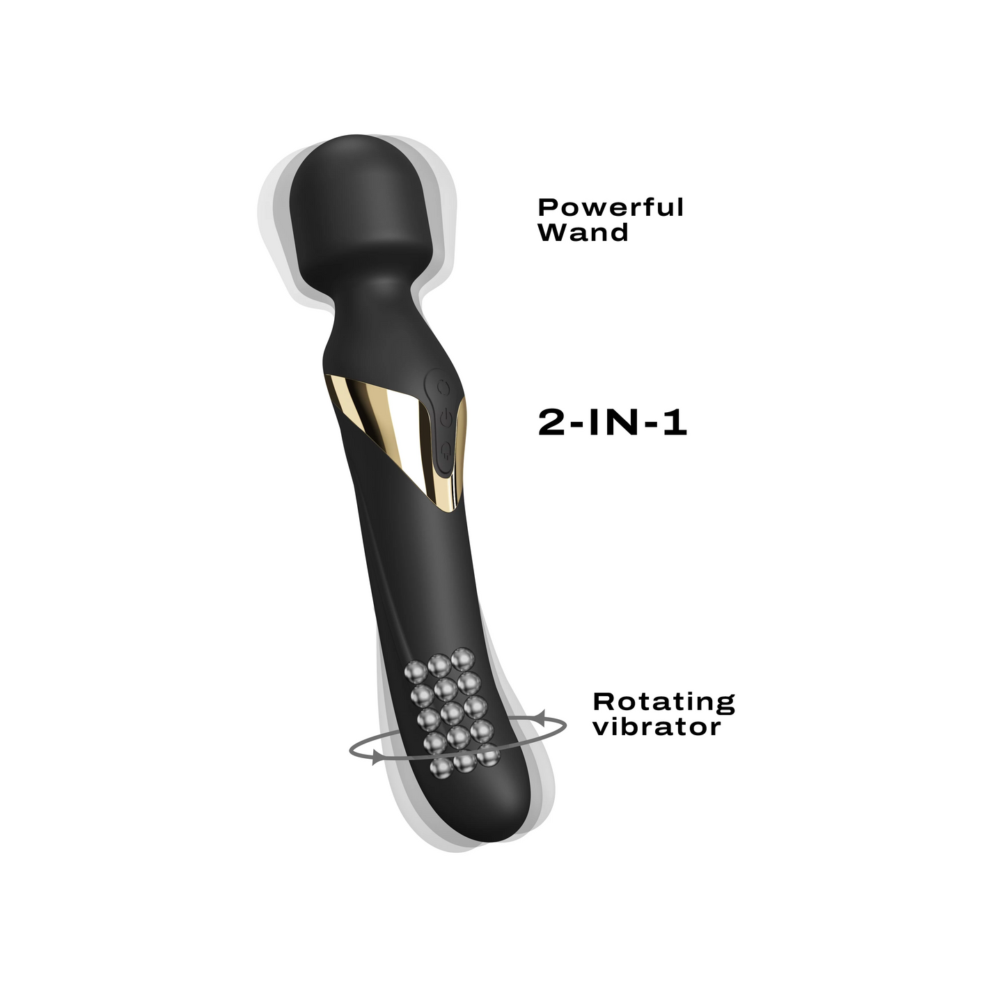 Dorcel Dual Orgasms Gold Wand Massager – Deep Massage Meets Dual Pleasure