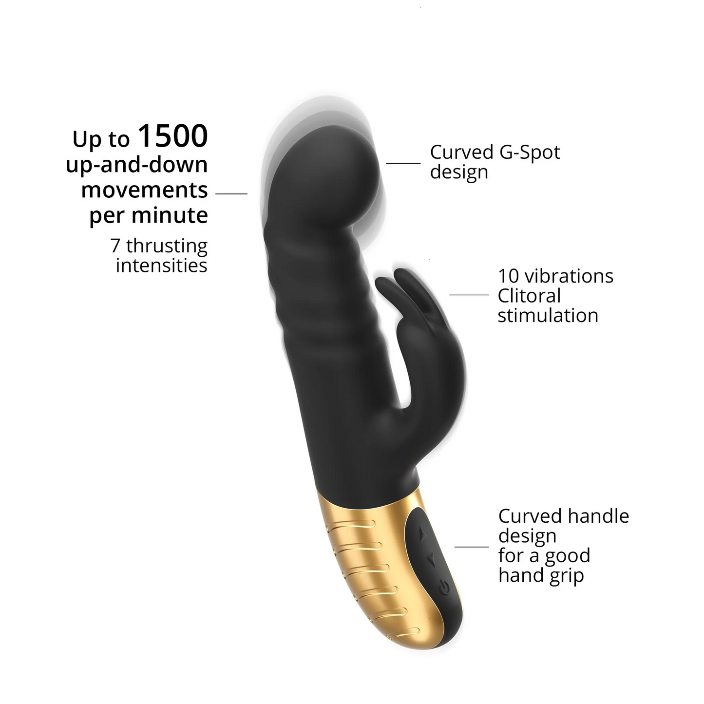 Dorcel G-Stormer Rabbit Vibrator – Ergonomic Thrusting G-Spot Vibe