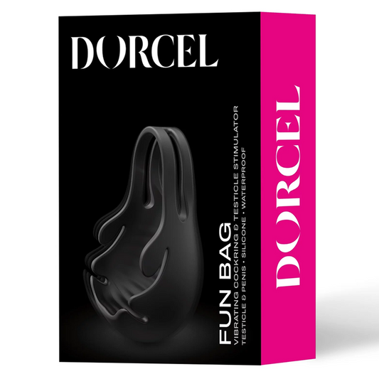 Dorcel Fun Bag testicle and penis ring vibrator with soft silicone texture
