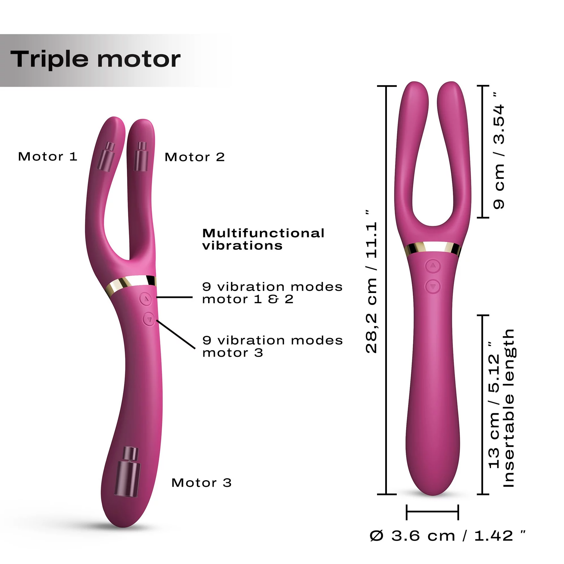 Dorcel Infinite Joy Flexible Vibrator with 360° bendable arms