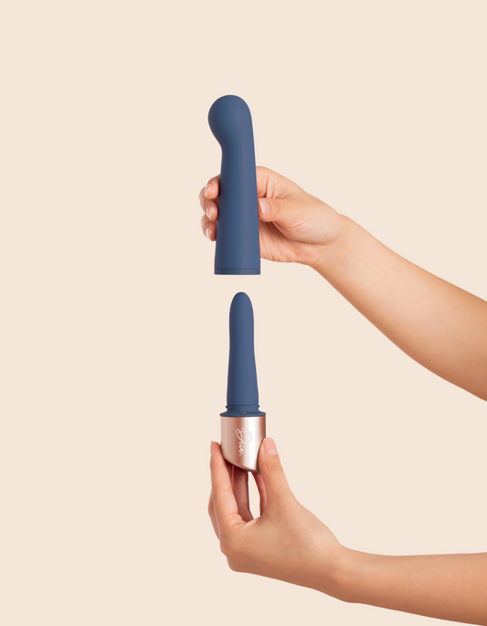 Deia Couple – Elegant Dual-Ended Massager with Charging Stand for Internal & External Use