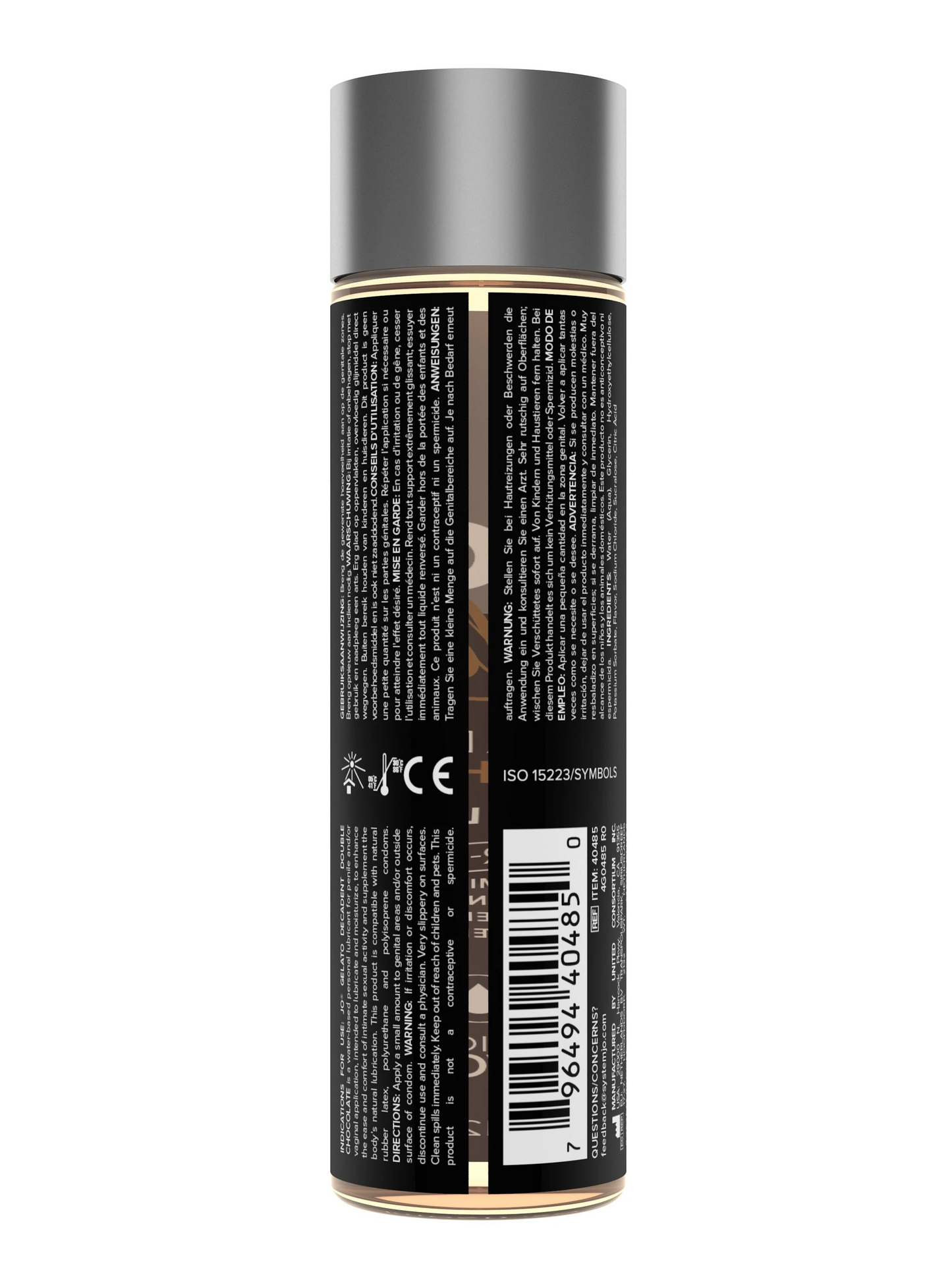 System JO Gelato Decadent Double Chocolate Flavored Lubricant - 4 oz