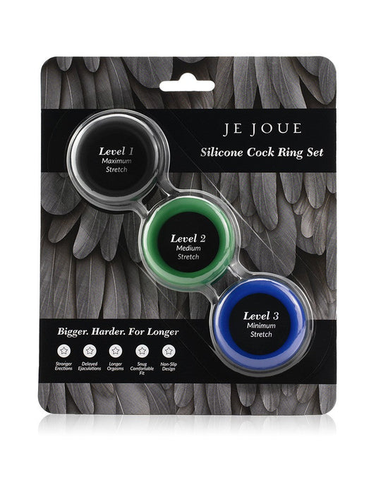 Je Joue Silicone Cock Ring 3 Pack