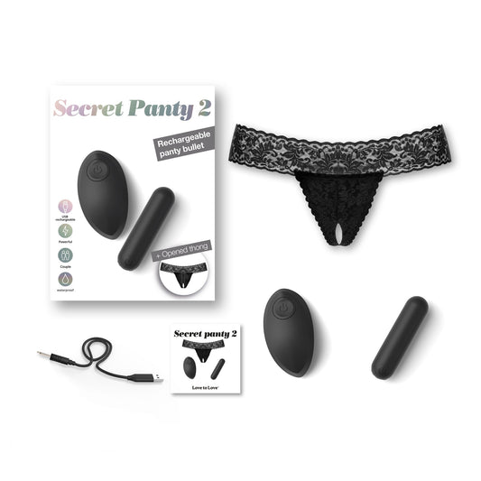 Love to Love Secret Panty 2 - Black