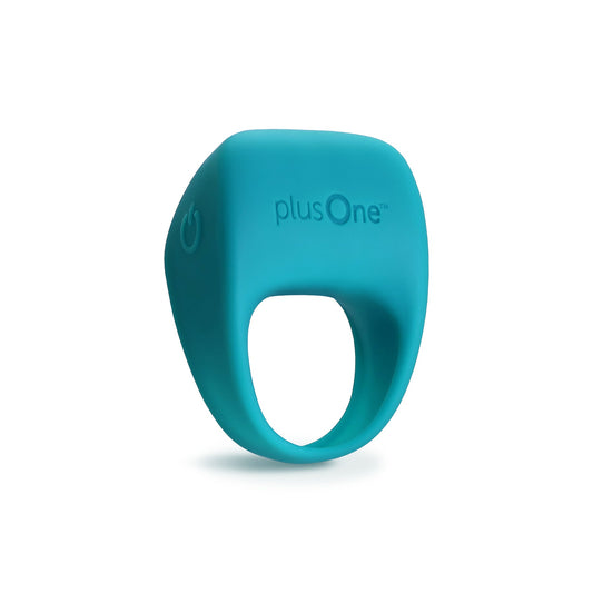 PlusOne Vibrating Ring front view with wide stimulation head