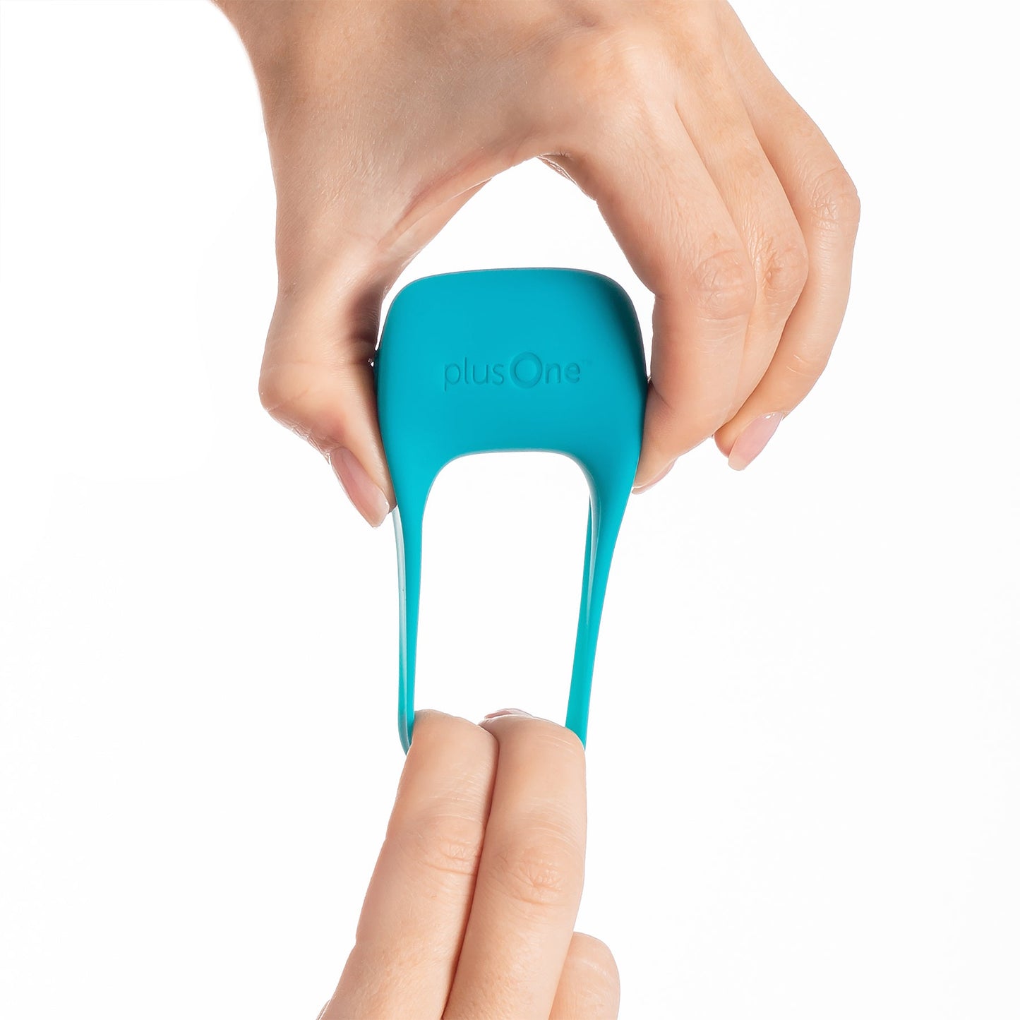 PlusOne Vibrating Ring packaging with USB cable