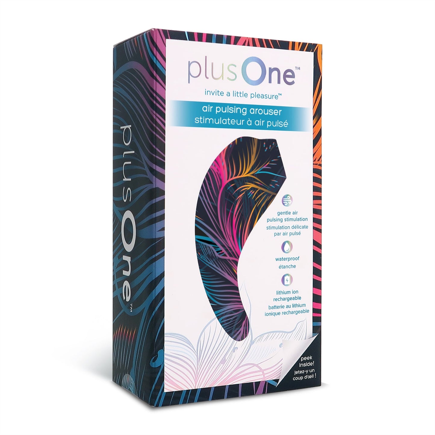 PlusOne Air Pulsing Arouser – Waterproof Rechargeable Clitoral Stimulator with Air Pressure Pulses