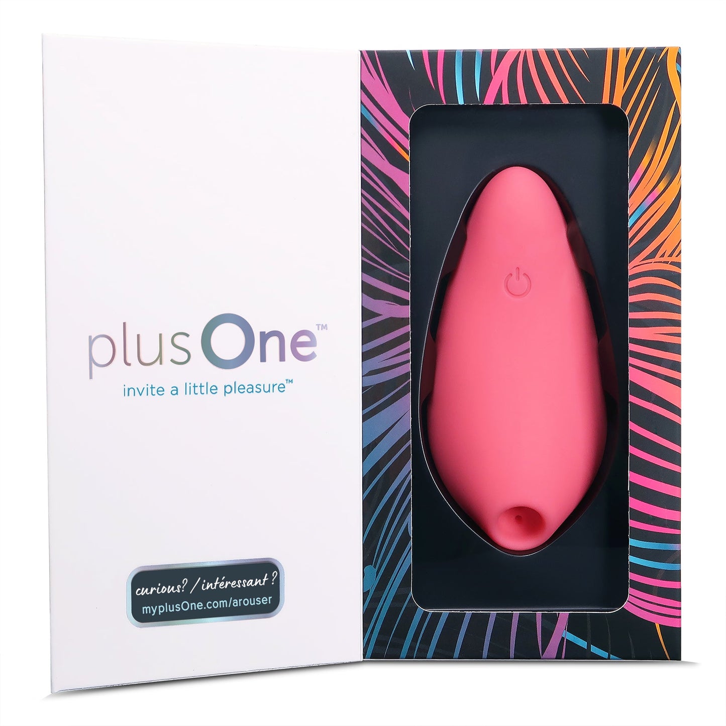 PlusOne Air Pulsing Arouser – Waterproof Rechargeable Clitoral Stimulator with Air Pressure Pulses