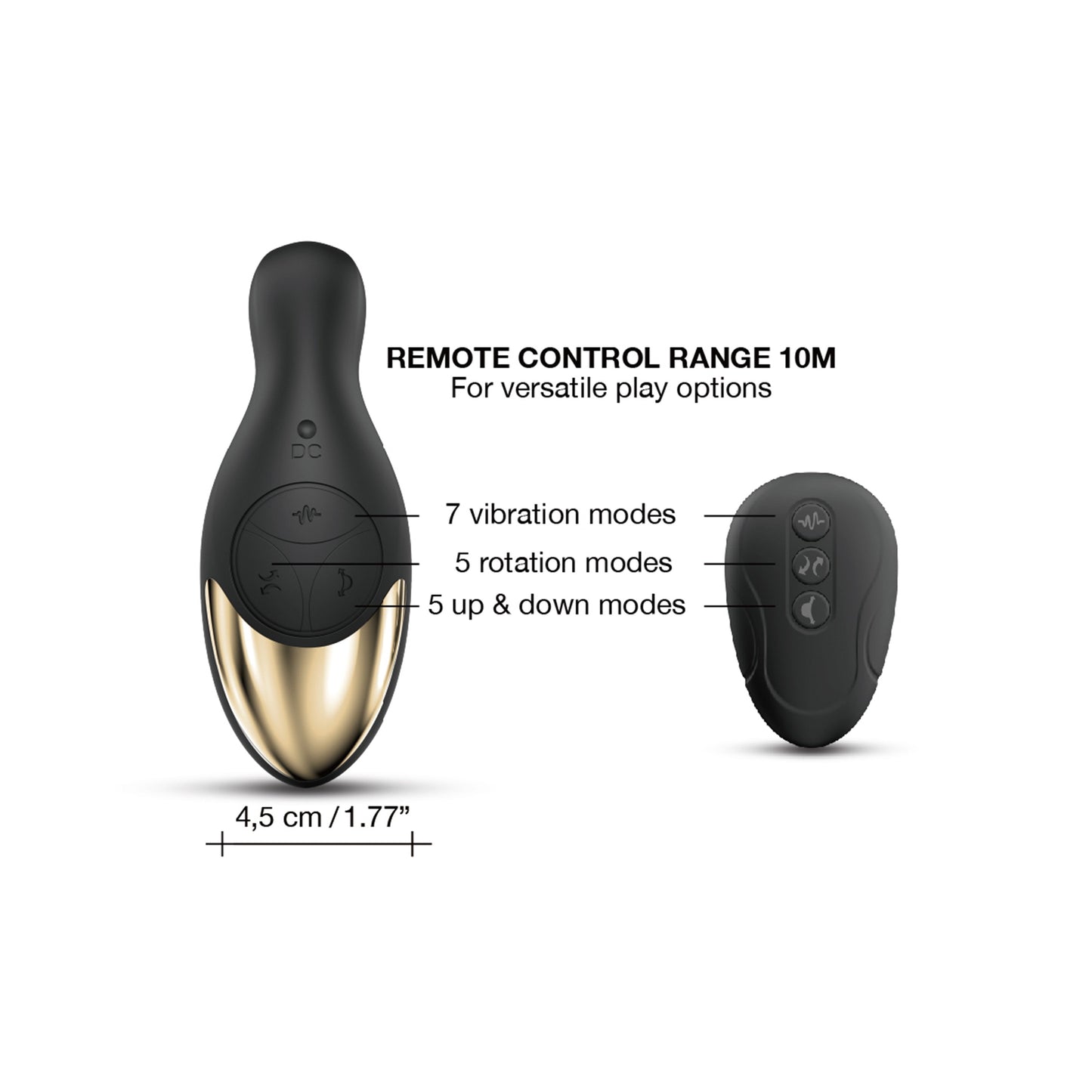 Dorcel Multi P-Joy Prostate Massager – Triple-Motor Remote-Controlled P-Spot Stimulator