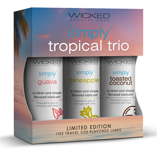Wicked Simply Tropical Trio Lubricant Kit – Limited Edition (3 x 1 oz)