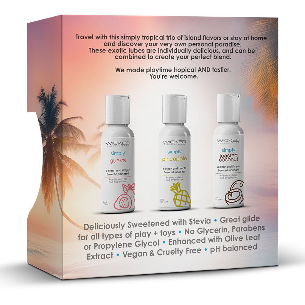 Wicked Simply Tropical Trio Lubricant Kit – Limited Edition (3 x 1 oz)
