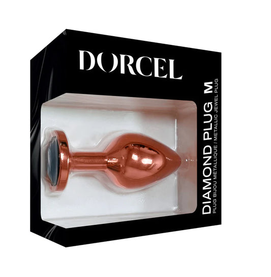 Dorcel Diamond Anal Plug – Black/ Gold - Medium