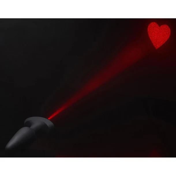 Booty Sparks Laser Heart Medium Anal Plug with Remote Control