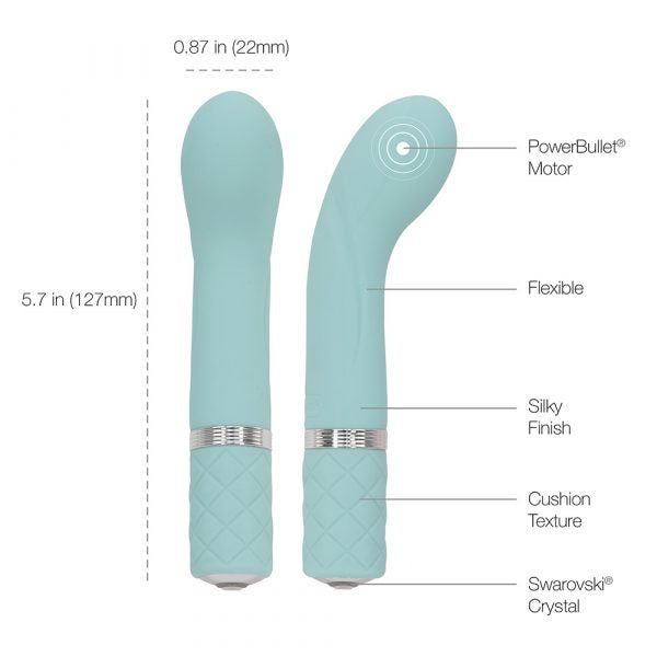 BMS Factory Pillow Talk Racy Mini Massager – Teal