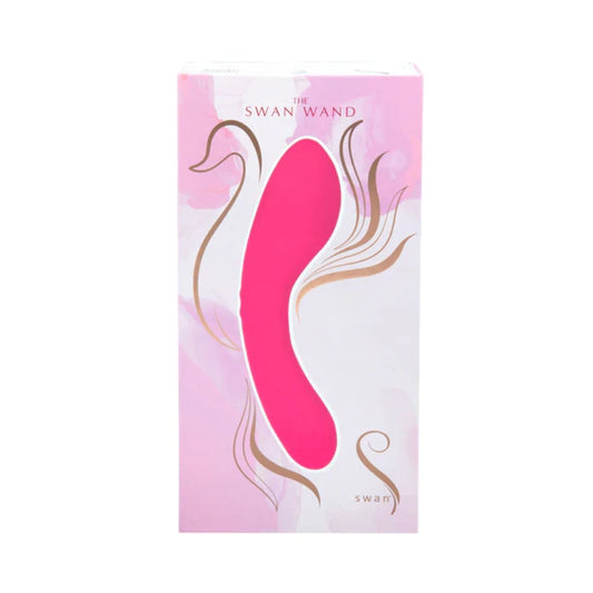 Swan Wand Dual-End Pink Vibrator – G-Spot & Clitoral PowerBullet Massager by BMS Factory