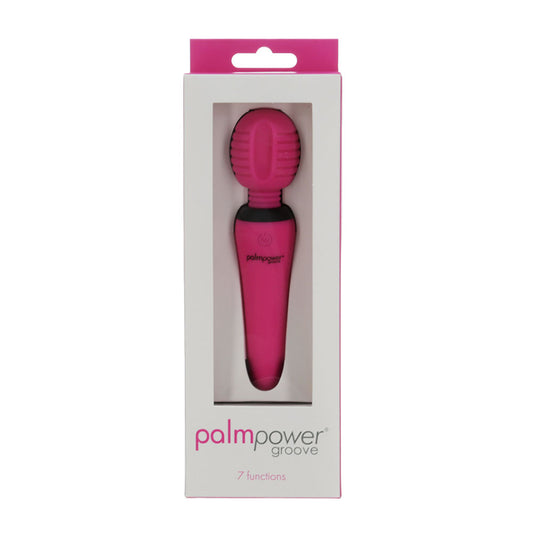 PalmPower Groove mini wand in pink with silicone head