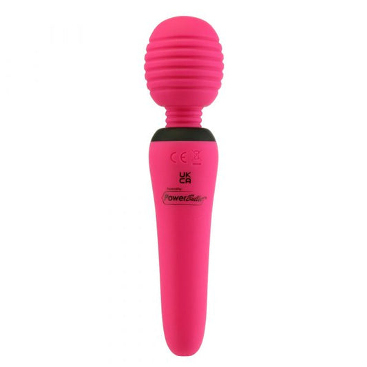 Compact rechargeable wand with soft-touch finish