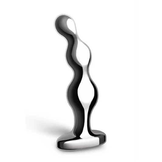 b-Vibe Stainless Steel Anal Beads – Weighted 3-Bead Design for Deep Anal Fulfillment