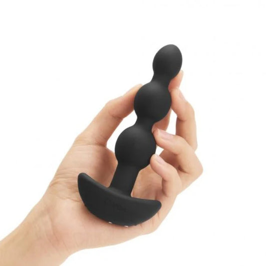 b-Vibe Triplet Anal Beads – three silicone vibrating anal beads with remote control