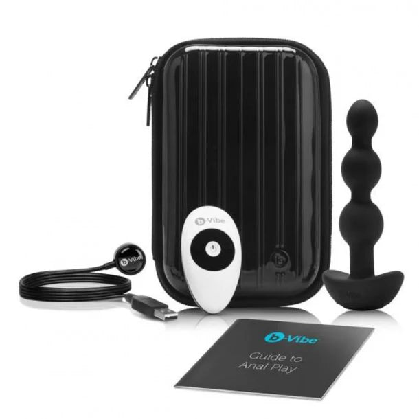 b-Vibe Triplet Anal Beads – three silicone vibrating anal beads with remote control