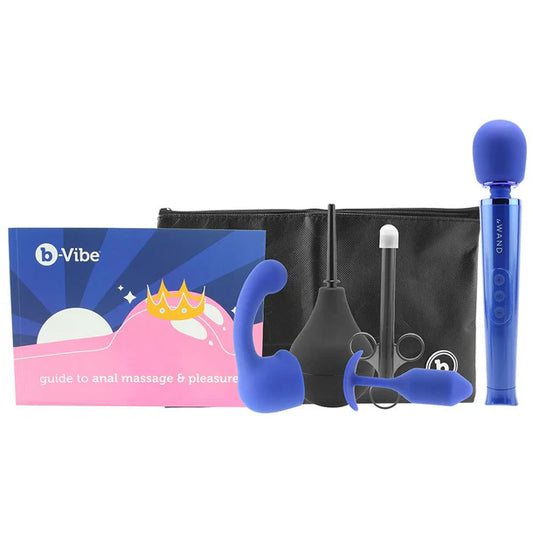 b-Vibe Anal Massage and Education Set – 10pc bundle with wand, plug, and accessories – PurpleNight.ca