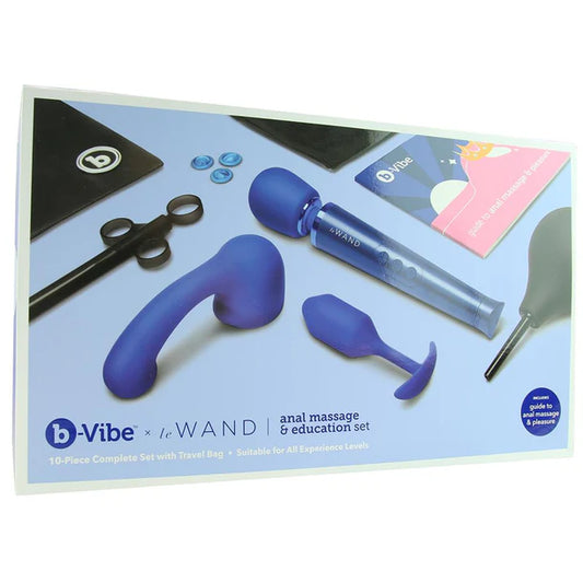 b-Vibe Anal Massage and Education Set – 10pc bundle with wand, plug, and accessories – PurpleNight.ca