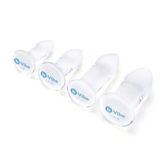 b-Vibe Glass Anal Dilator Set – Full Kit Display