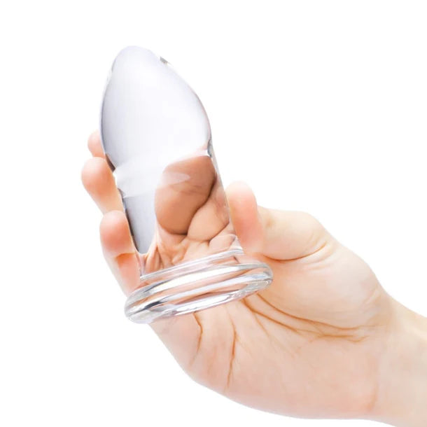 Beginner-Friendly Anal Trainer Set – 4 Sizes Glass Butt Plugs
