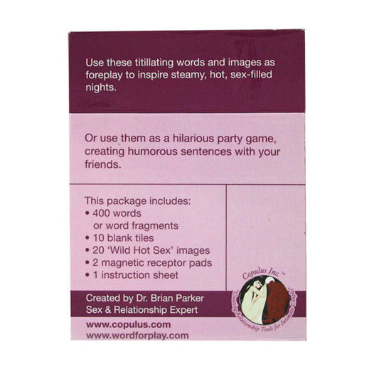 Copulus Word For Play – Wild Hot Sex magnetic word tiles and image set with receptor pads