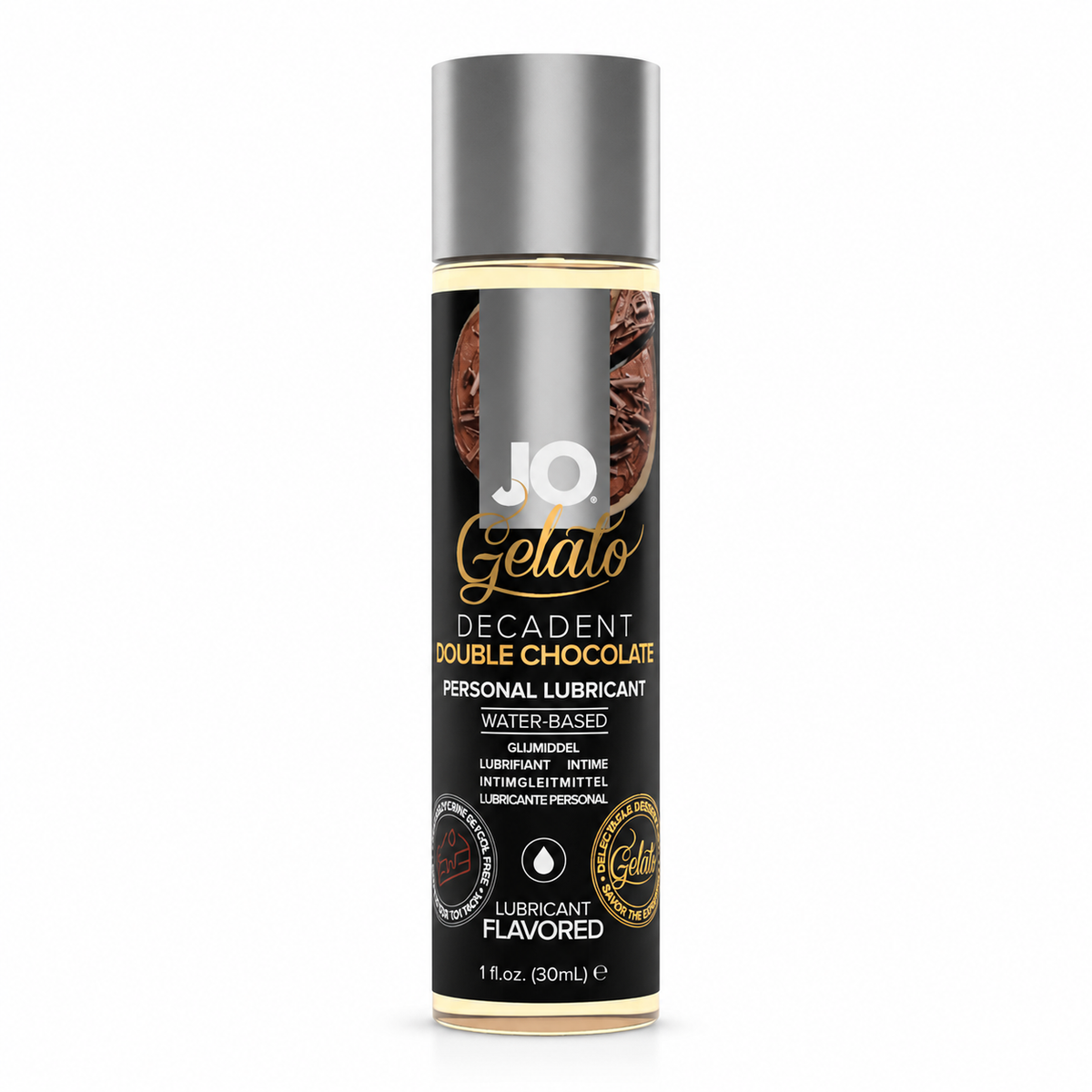 JO Gelato Decadent Double Chocolate Flavored Lubricant 2 Bottles(2 * 1 oz)