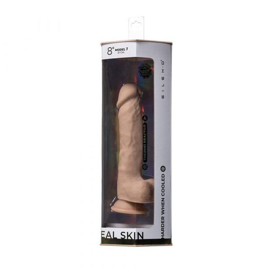 Doc Johnson 8″ Silex-D Dildo Real Skin Model 1 – Vanilla